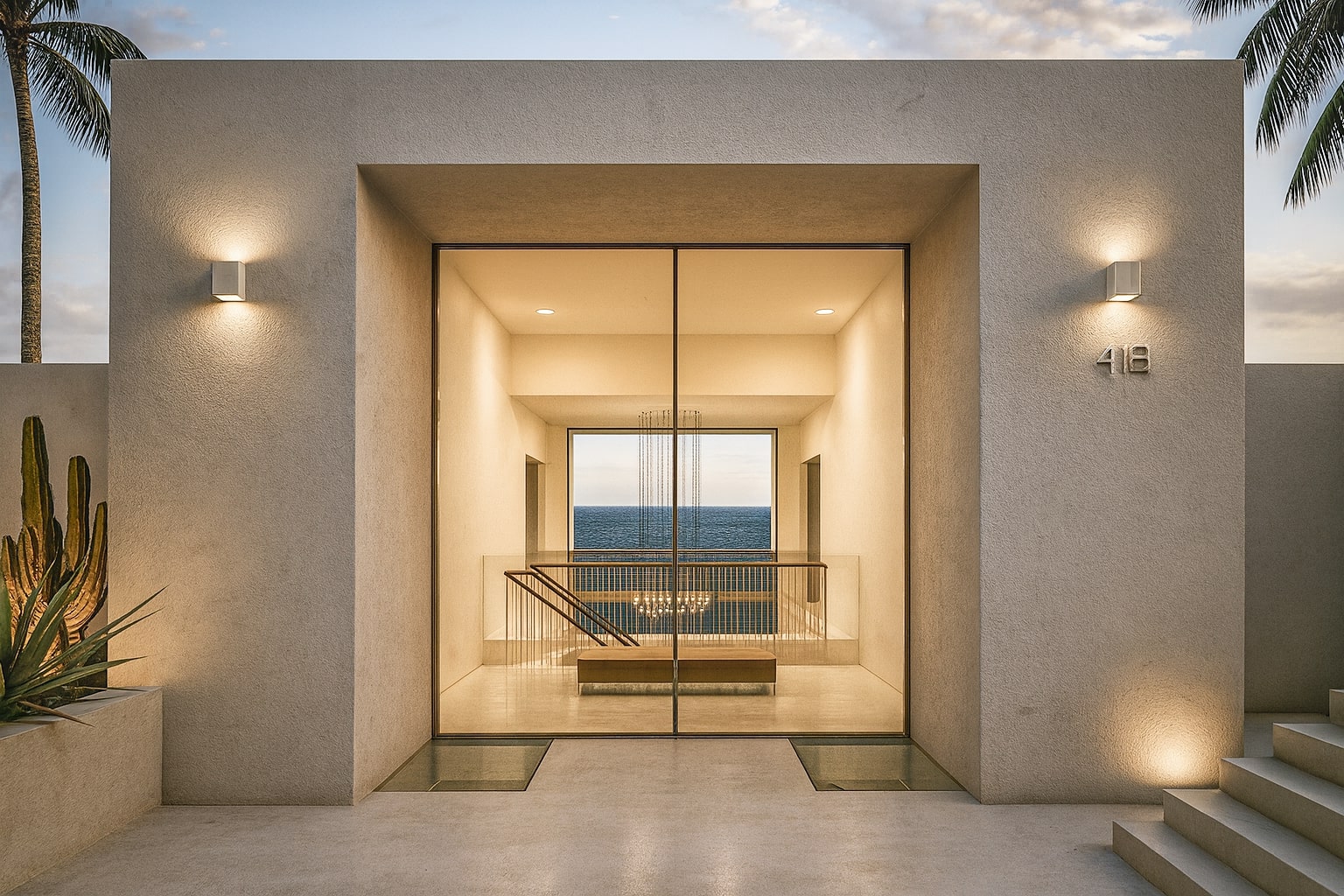 Interior y exterior de The Light Box