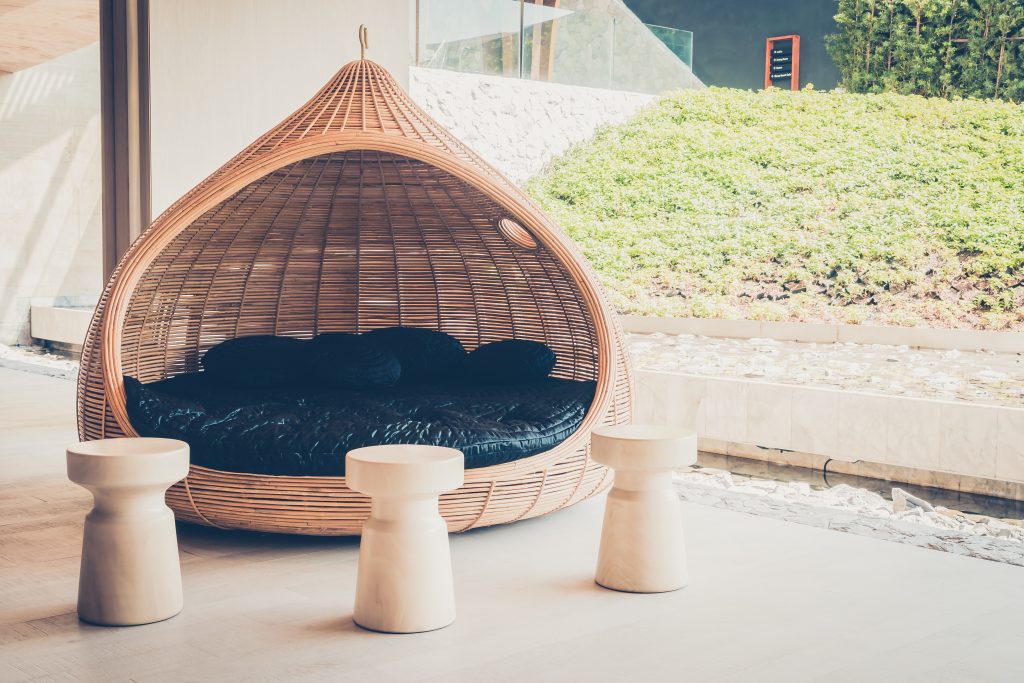 Decoración de patio interior - Freepik