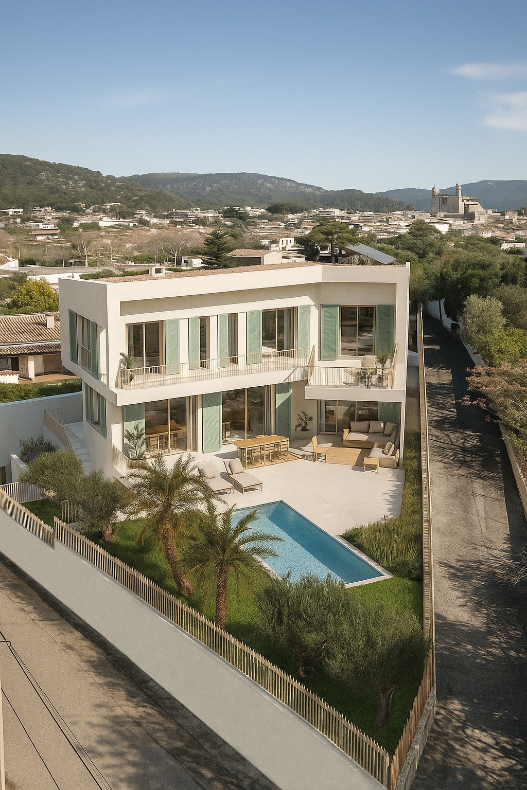 Casa Frame foto aérea